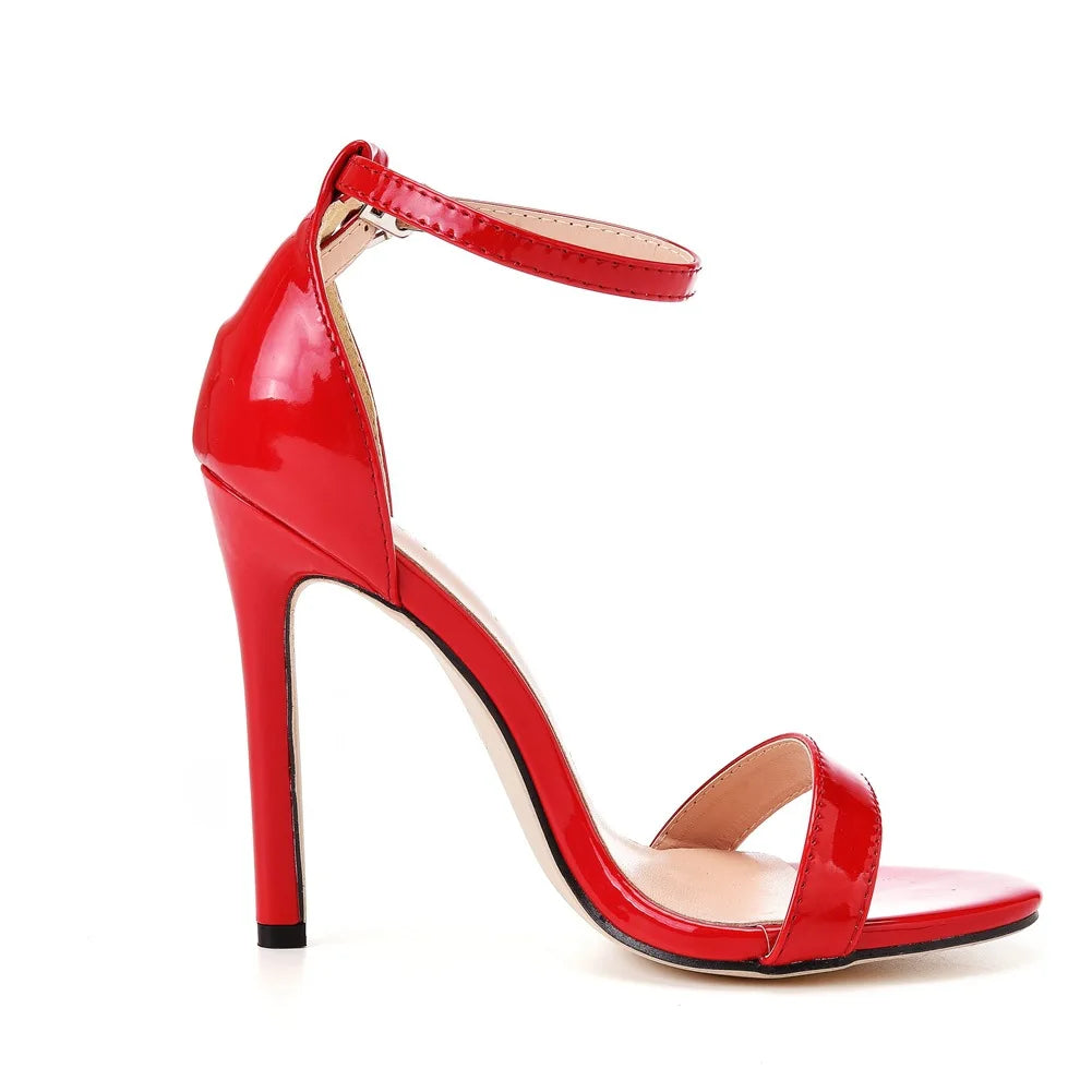 2026 spring Fashion Large Size 11cm Woman Sexy Dance Shoes Sandals Women Shoe Summer High Heels Stiletto Elegant Party Shoe