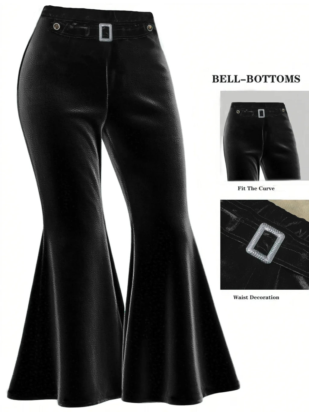 spring and autumn versatile wide-leg pants with metal decoration large size gold velvet wide-leg pants casual pants
