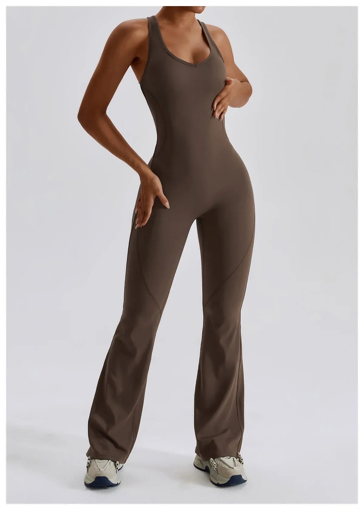 Women Fitness Bodysuit Backless One Piece Yoga Set Jumpsuit Sports Gym Workout Clothes Tights Active Wear Slim Playsuit Female