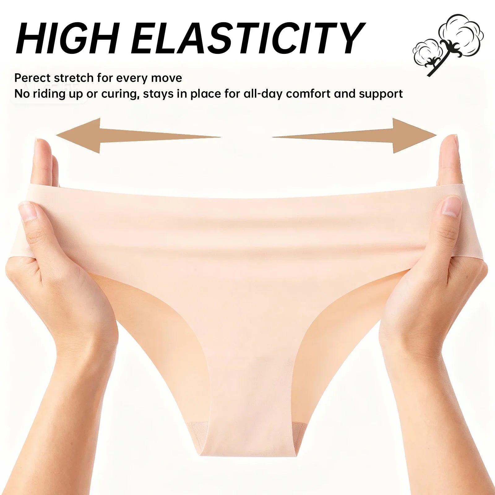 7 Pack Women's Sexy Bra Panties Set Front Closure Seamless Push-Up Wireless with Removable Padding Basic T-Shirt Lingerie