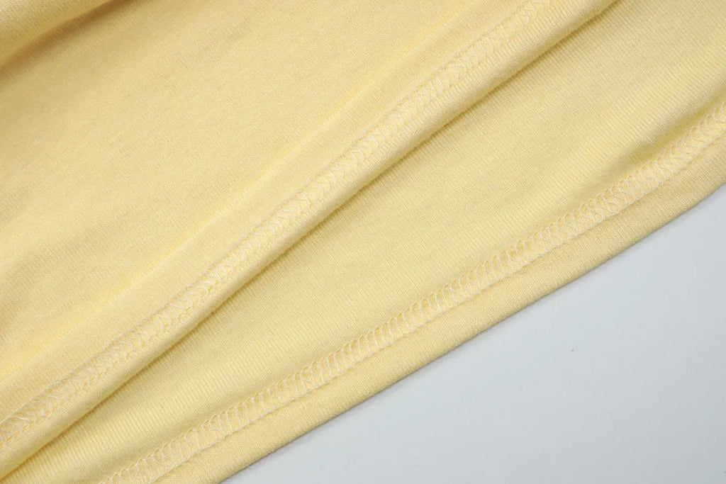 FDYOUI Woman Clothing Halter Neck Backless Camisoles Streetwear 2026 Summer Girls Sexy Lace-up Off Shoulder Yellow Tank Tops