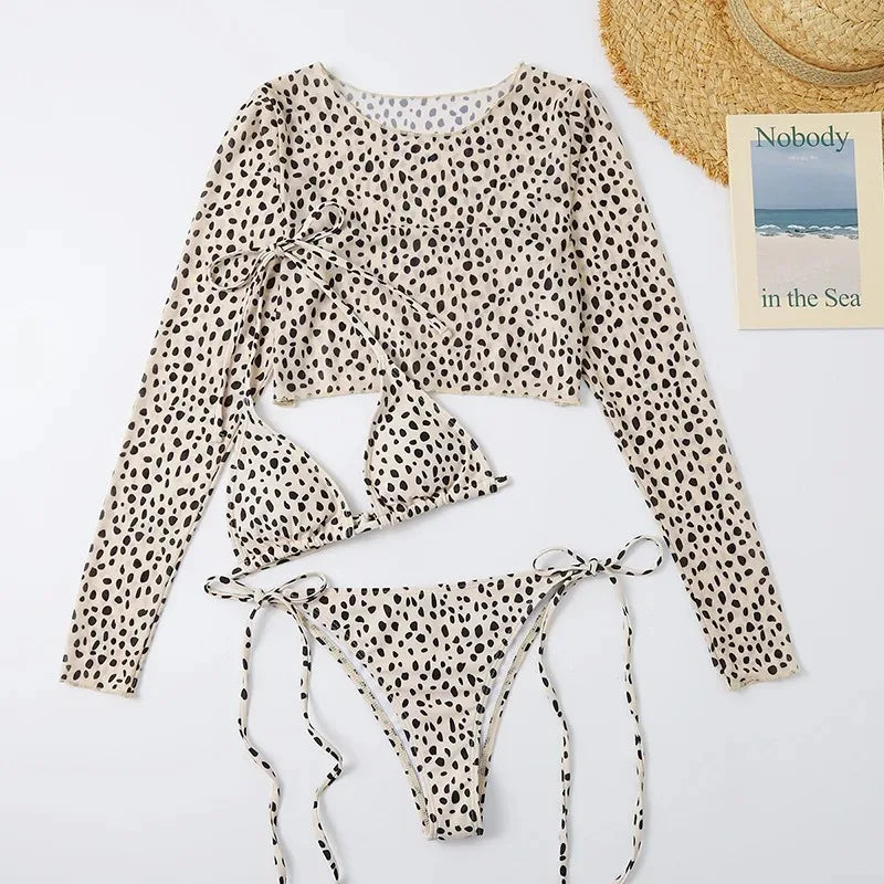 Toucheart Leopard For Women Swimsuit Items Halter Micro Bikini Top Separately Print Bathing Suit Brazilian Low Waist Beachwear