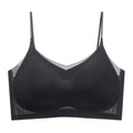 Ultra-Thin Breathable Ice Silk Top Bra Women's Seamless Back Halter Vest Wrap Bra Small Chest Together