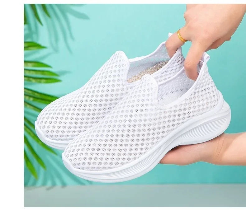 2026 New Women's Summer Breathable Mesh Flat Shoes Women's Shoes Casual Sneakers Shoes,