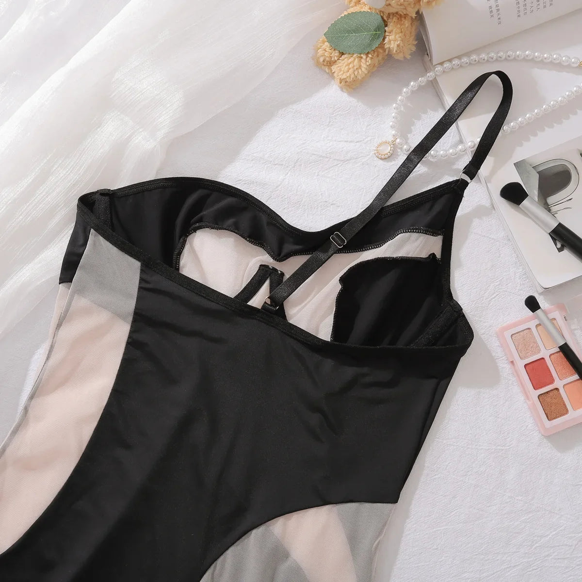 2025 Summer New Sexy Bag Hip Tank Mini Dress Fashion Slant Shoulder Pure Desire Mesh Temptation Dress Elegant 2025 New Tops VEP8
