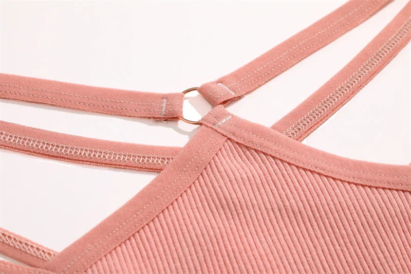 5PCS Women Sexy Cotton Panties Two Belts Hollow Out G-String Thongs Breathable Underwear for Female Solid Color Lingerie S-XL