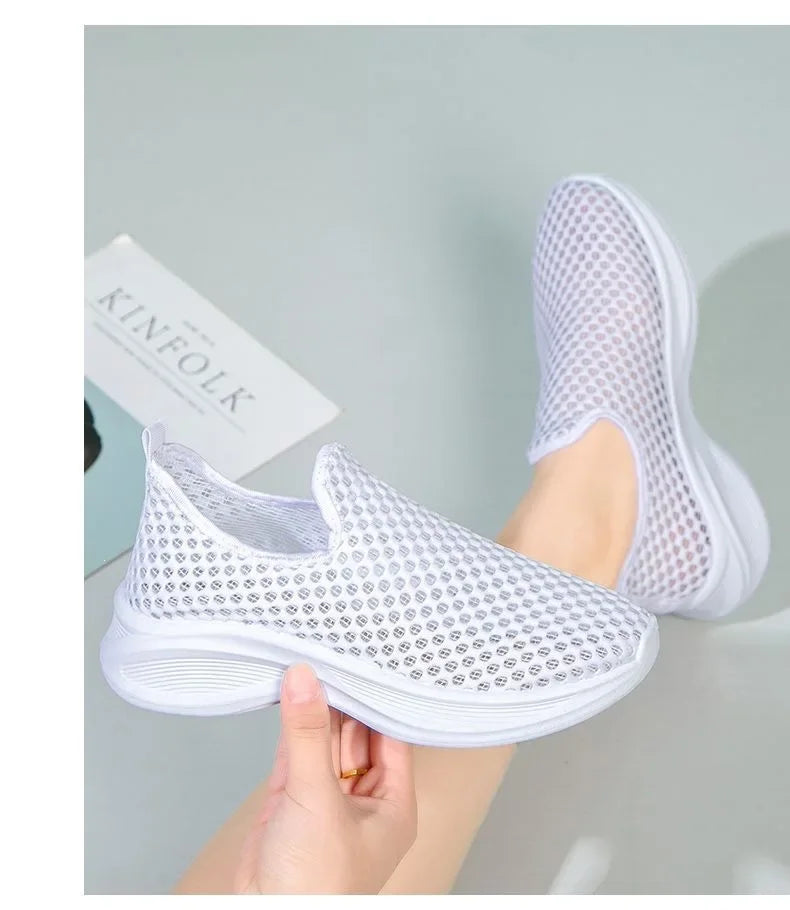 2026 New Women's Summer Breathable Mesh Flat Shoes Women's Shoes Casual Sneakers Shoes,