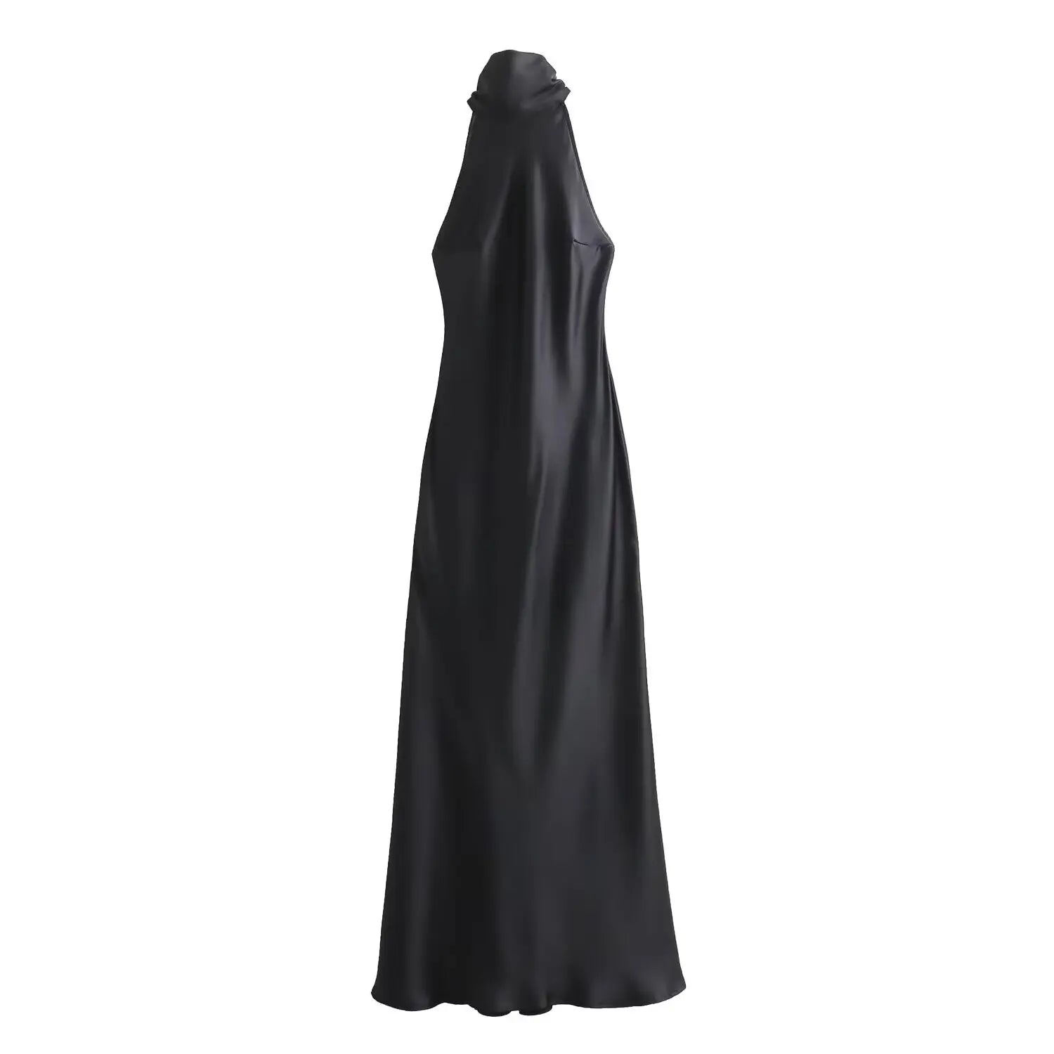 Foridol Halter Satin Dress Women Sexy Backless Burgundy summer spring Dress Elegant Maxi Long Party Dress Christmas Vestidos