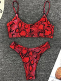2026 Snake Leopard Brazilian Bikini Female Swimsuit Women Swimwear Two Pieces Bikini Set High Cut Bathing Suit Swim Beach Wear