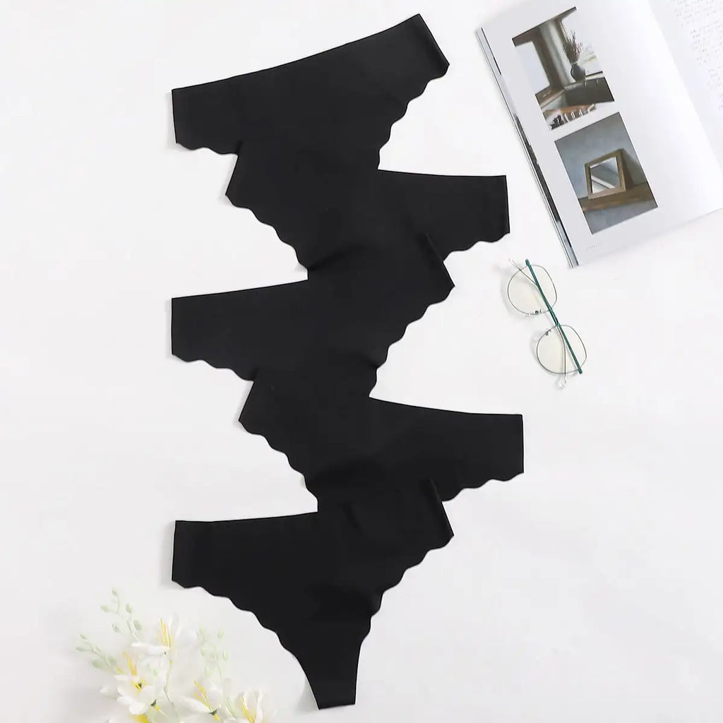 T-Back Low-Waisted Underwear Panties For Women Sexy Thong Five-Thongs For Ladies Black Briefs Hot Sales Z627