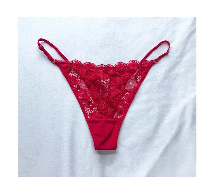 Lace G string Sexy Panties Women Underwear Briefs Hollow Out Thong High Quality Transparent Underpants Lingerie Girls Intimates