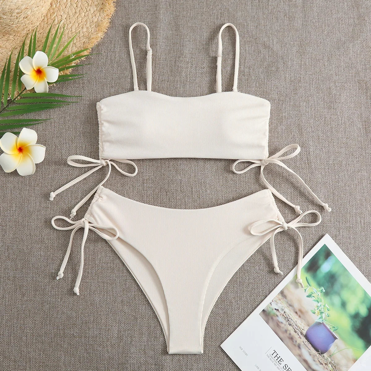 Sexy Bandeau Bikinis 2025 Women Brazilian Swimwear Female Swimsuit Two Pieces Bikini Set Bather Bathing Suits Girls Beach Wear