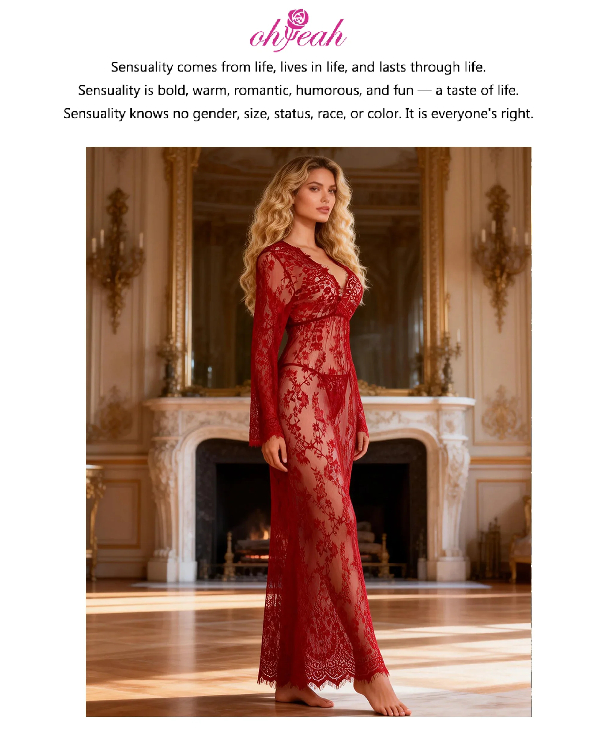 Plus Size Floral Lace Nightgown for Women Maxi Maternity Dress Big Size Beach Cover Up Swimwear Sheer Long Sleepwear Gown