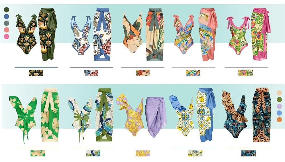 Blue 3D Flower One Piece Swimsuit Luxury Women Swimwear 2024 Monokini Bodysuit Swim Suit Bathing Suit Beachwear Summer Suits