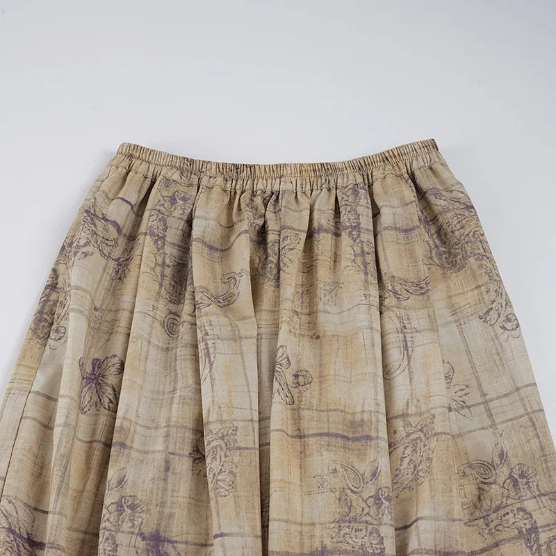 Low-waisted, loose-fitting, wide-slip casual trousers, lightweight woven trousers