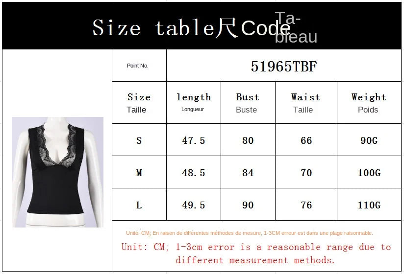 2026 Spring Summer New Arrival Elegant Sleeveless Women's Short Top Chic Fitted Lace-Panel Deep V-Neck Crop Tank Top Commute