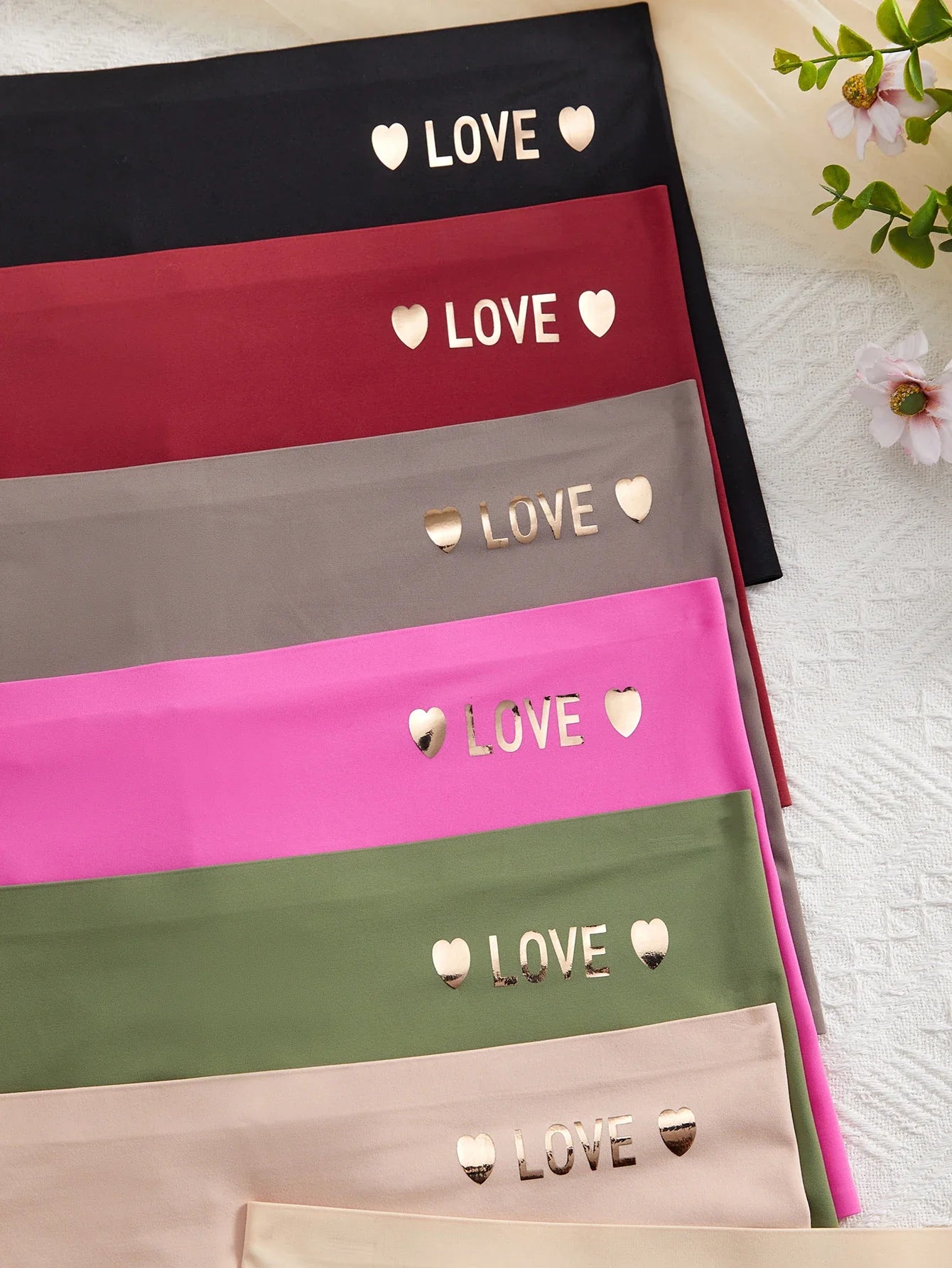 Summer Seamless Panties 8PCS/Set Women's Smooth Elastic underwear Love Heart Accent Female Soft Solid Thin