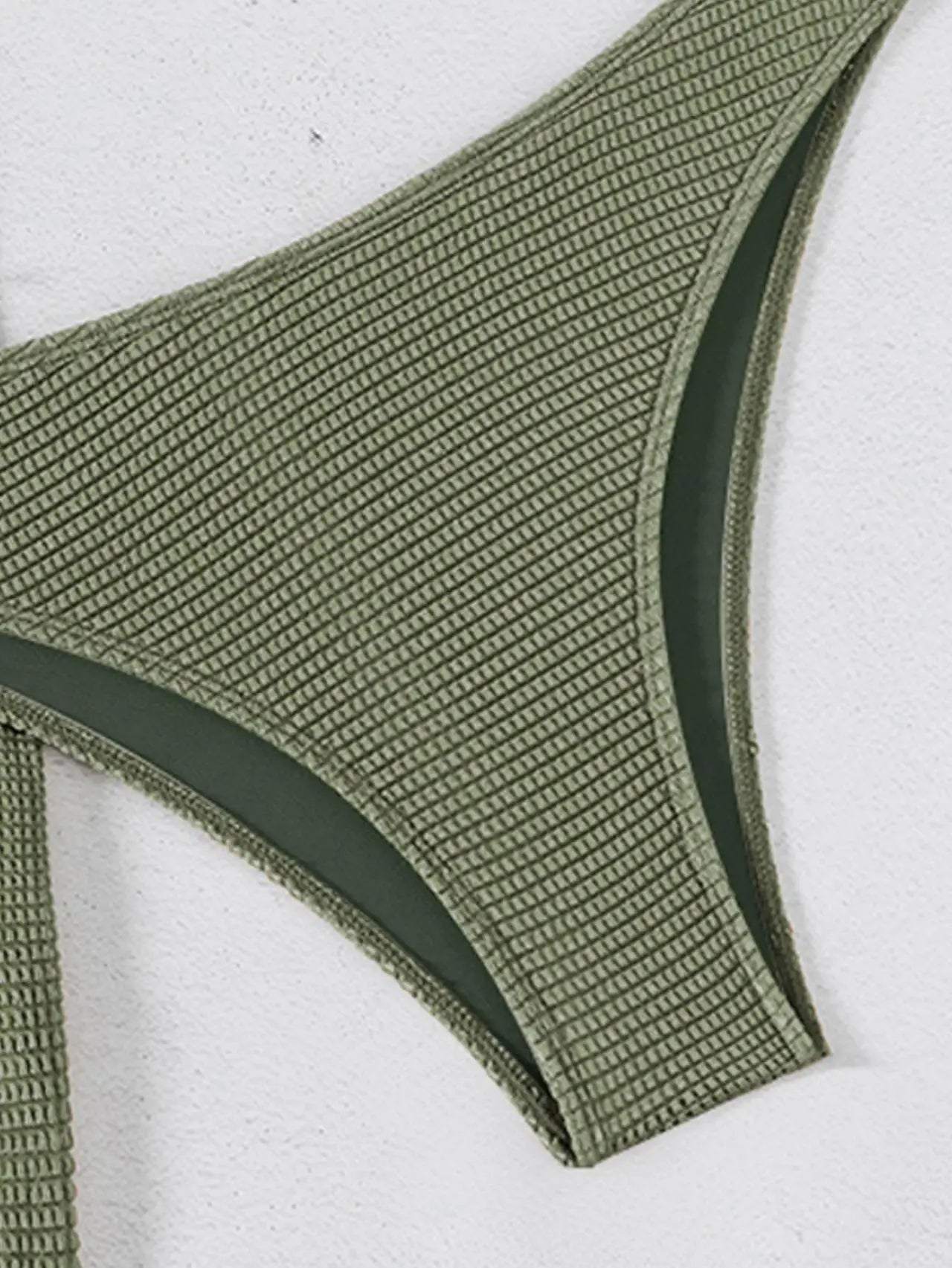 With Skirt Wrinkled Bandeau Bikini Female Swimsuit Women Swimwear Three-pieces Bikini Set Metal Ring Bathing Suit Swim Beachwear