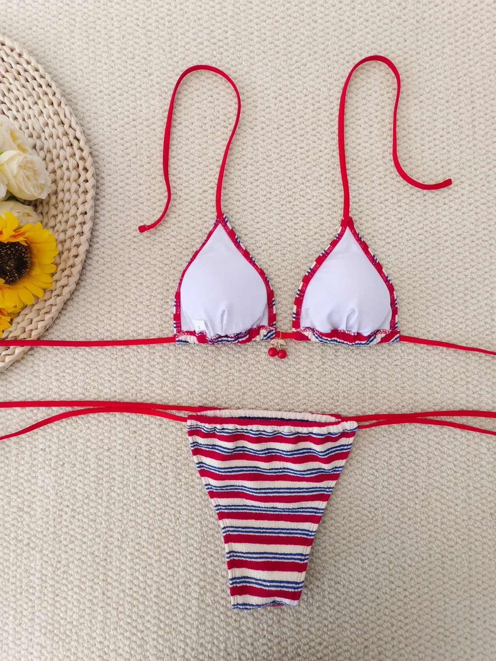 2026 Halter String Triangle Bikini Women Sexy Swimwear Female Mesh Swimsuit Solid Bathers Bathing Swimming Swim Suit Beachwear