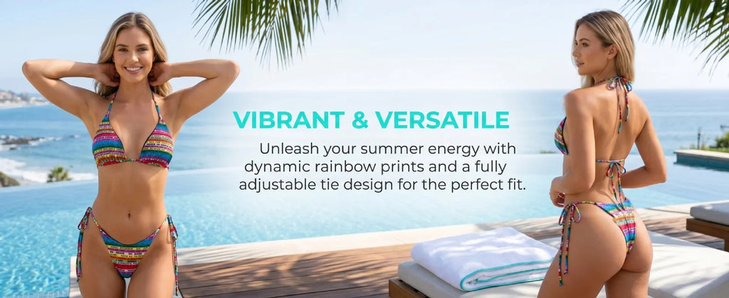 Letters Print Colorful Micro Mini Thong Bikini 2026 Women Swimwear Female Swimsuit Two-pieces Bikini Set Bathing Suit Swim Lady