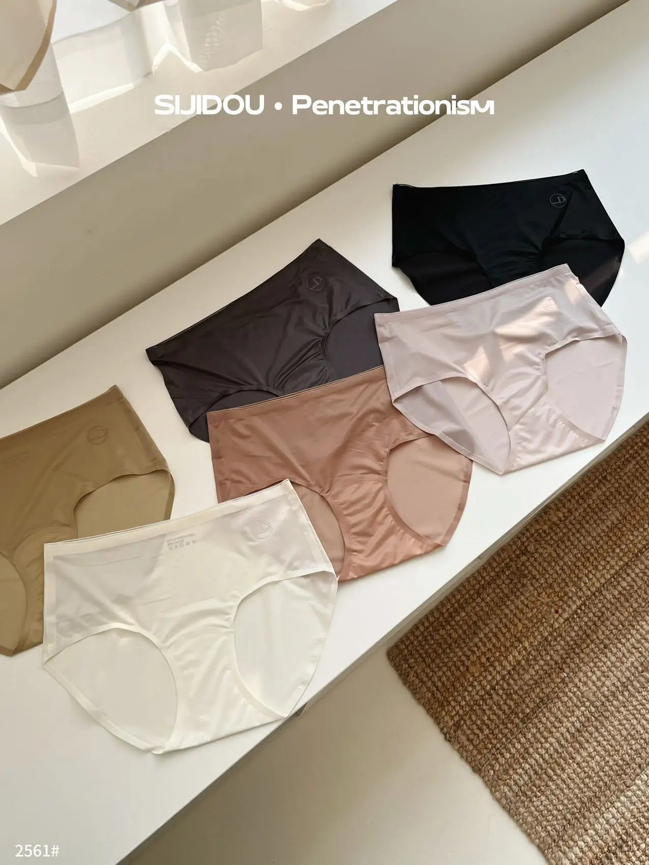 Women's seamless mid-waist underwear summer cotton bottom breathable briefs comfortable
