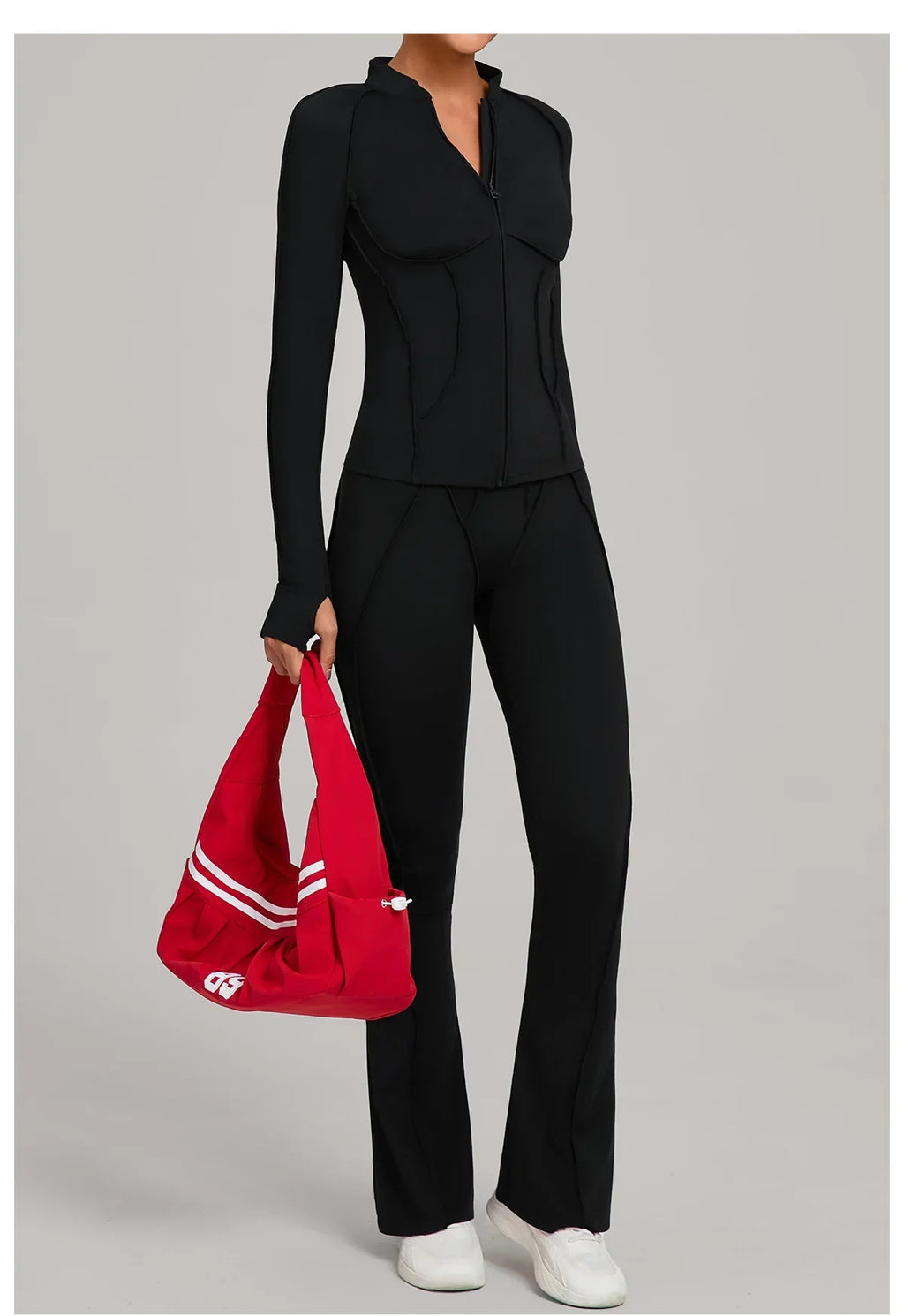 Women Tracksuit 2PCS Yoga Suit Sports Set Gym Set Running Outfits Workout Clothes Sports Long Sleeve Athletic Wear Yoga Clothing