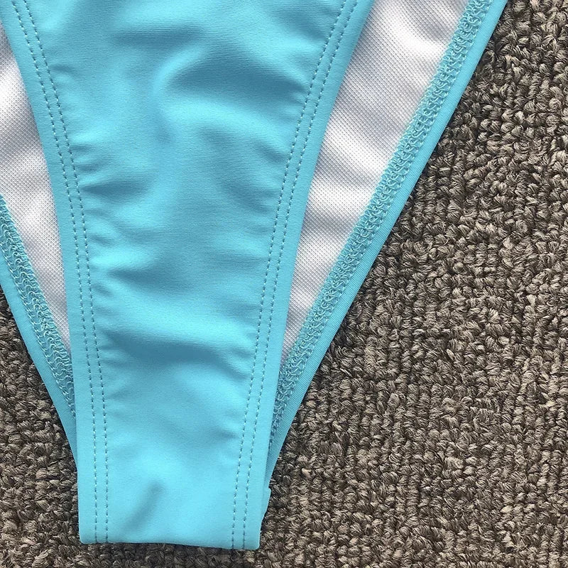 Wrap Around Halter Metal Chains Bikinis 2025 Diamond Bikini Women Swimsuit Female Swimwear Two Pieces Bikini set Bathing Suit