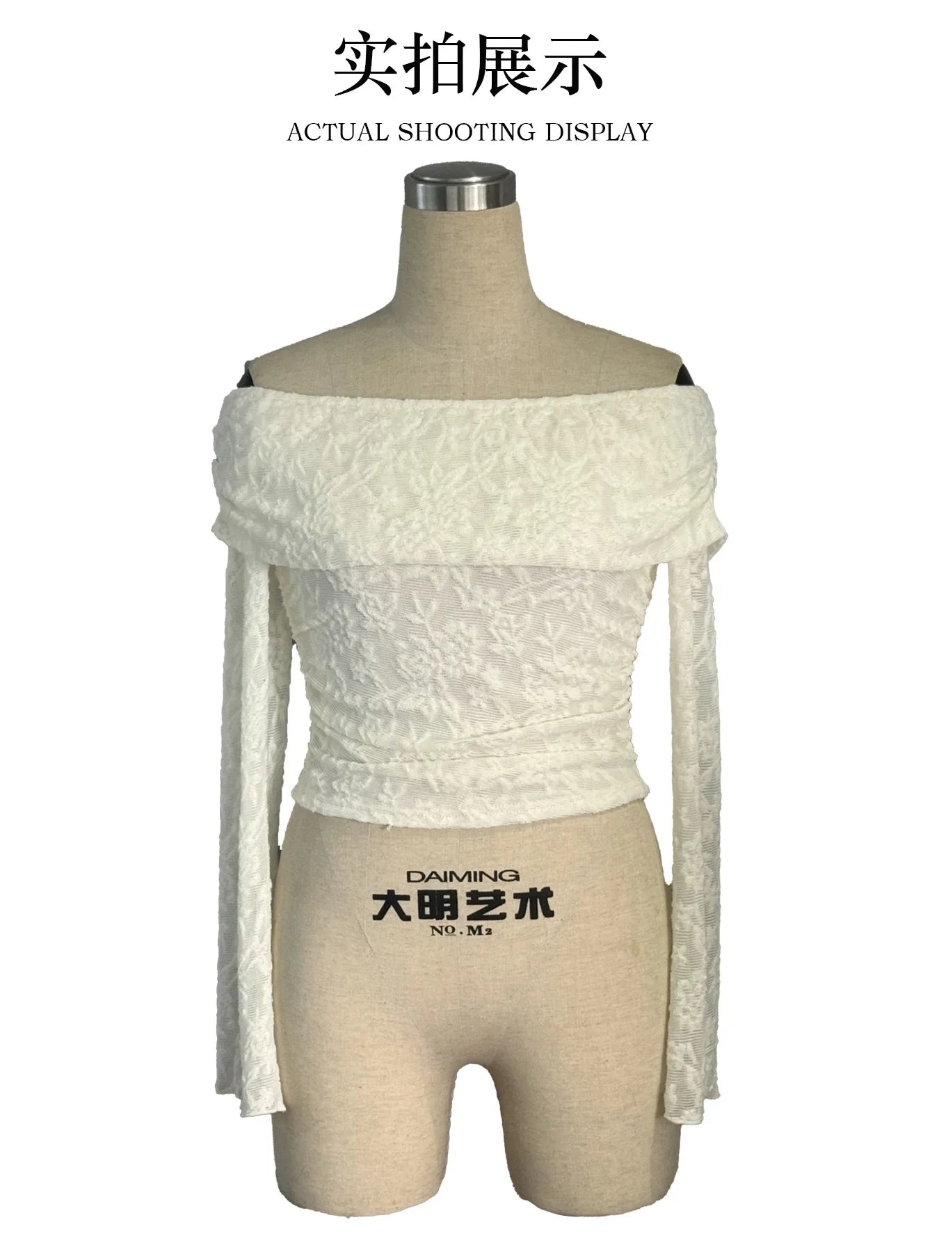2025 autumn one-shoulder long-sleeved slim-fitting commuting inner top