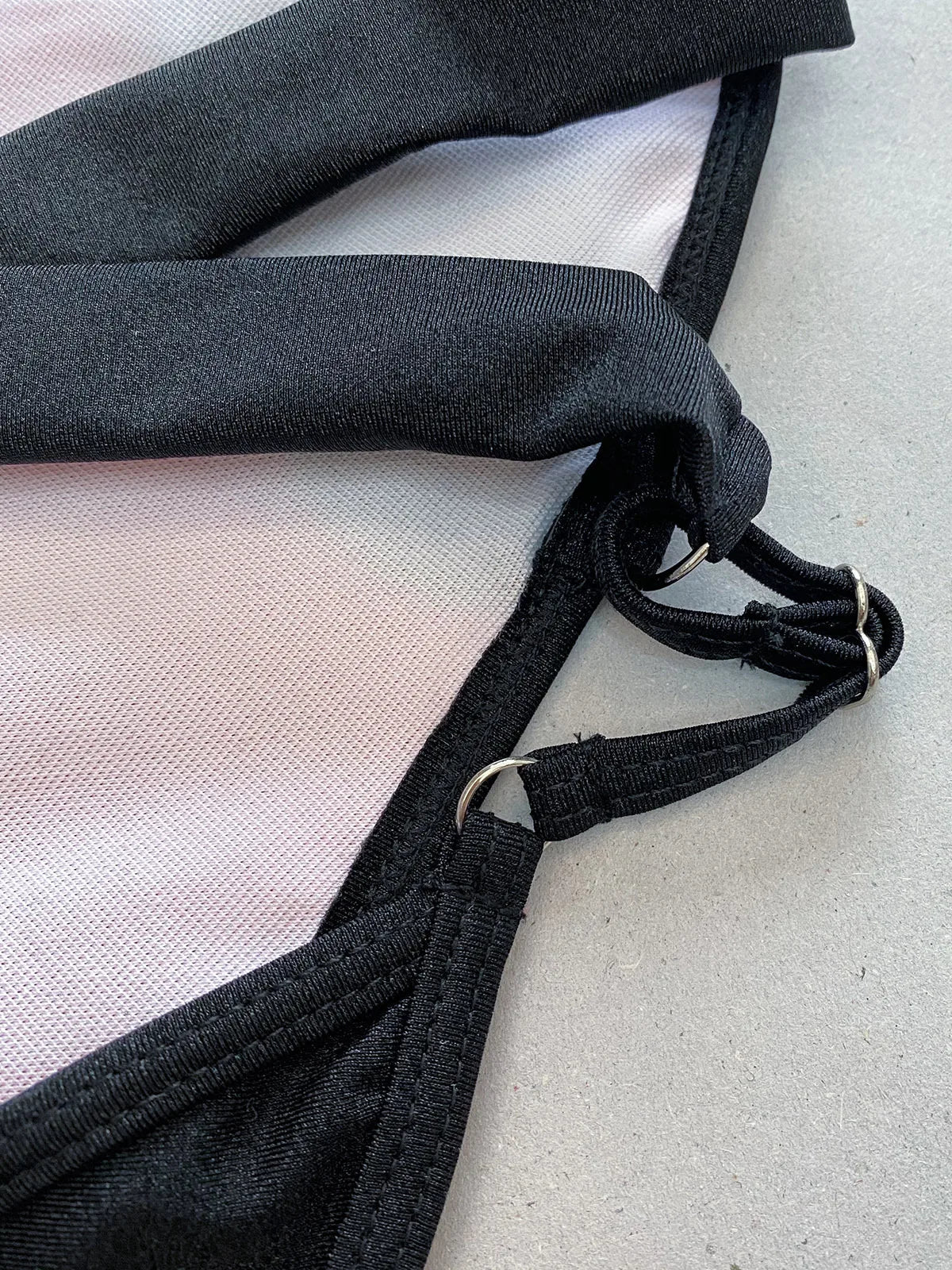 DEKA Deep V Swimwear New Scalloped Splicing High Cut One Piece Swimsuit Women Halter Bodysuit Female Bather Bathing Suit Swim