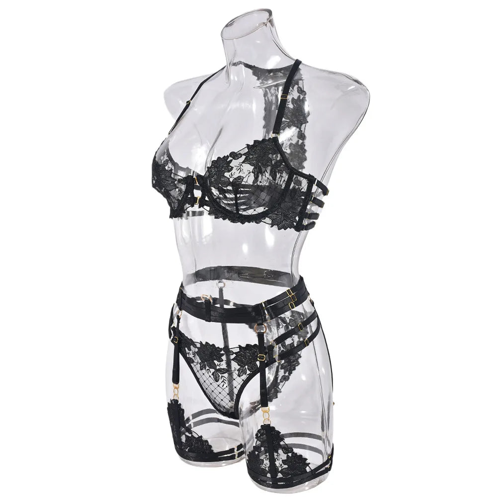 Women's Sexy Underwear for Women Set Lingerie Fancy Products Set Bra Ladies See-through Bralettes Bh Below Lingeries Woman Bras
