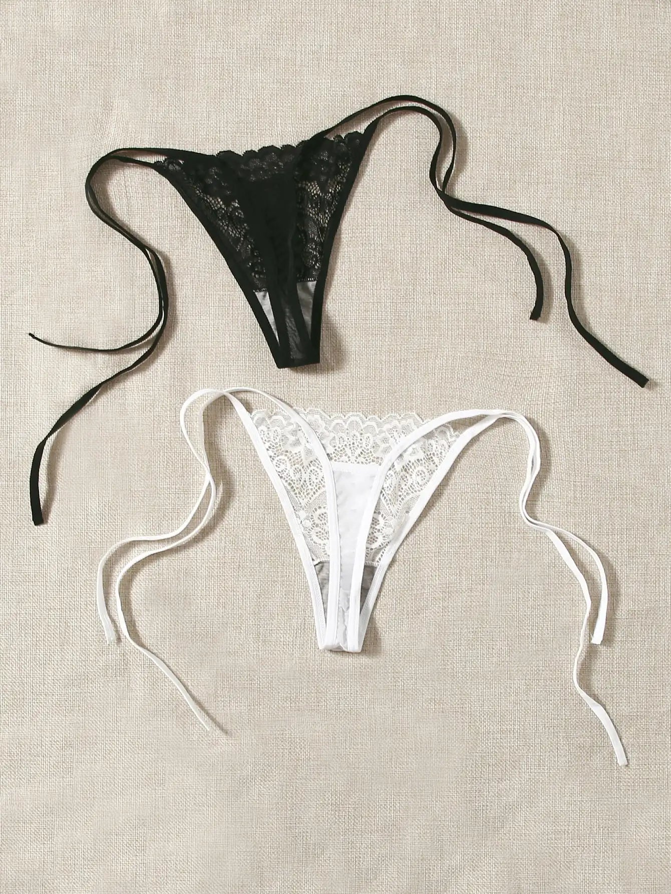 2pcs Low Waist Lace Thong For Women Sexy Panties Comfortable Underwear Female Underpants Lingerie C847