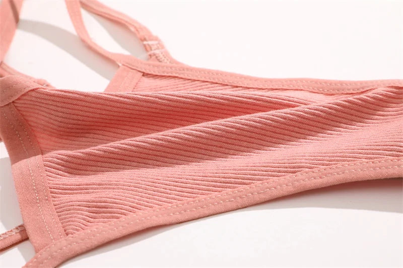 5PCS Women Sexy Cotton Panties Two Belts Hollow Out G-String Thongs Breathable Underwear for Female Solid Color Lingerie S-XL