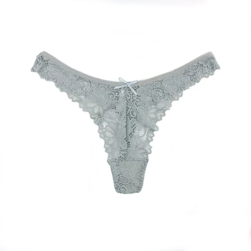 Lace Thong Women Lace Low Waist Panties Sexy Transparent Underwear Ladies Briefs Lingere Panty Underware Womens Lingerie
