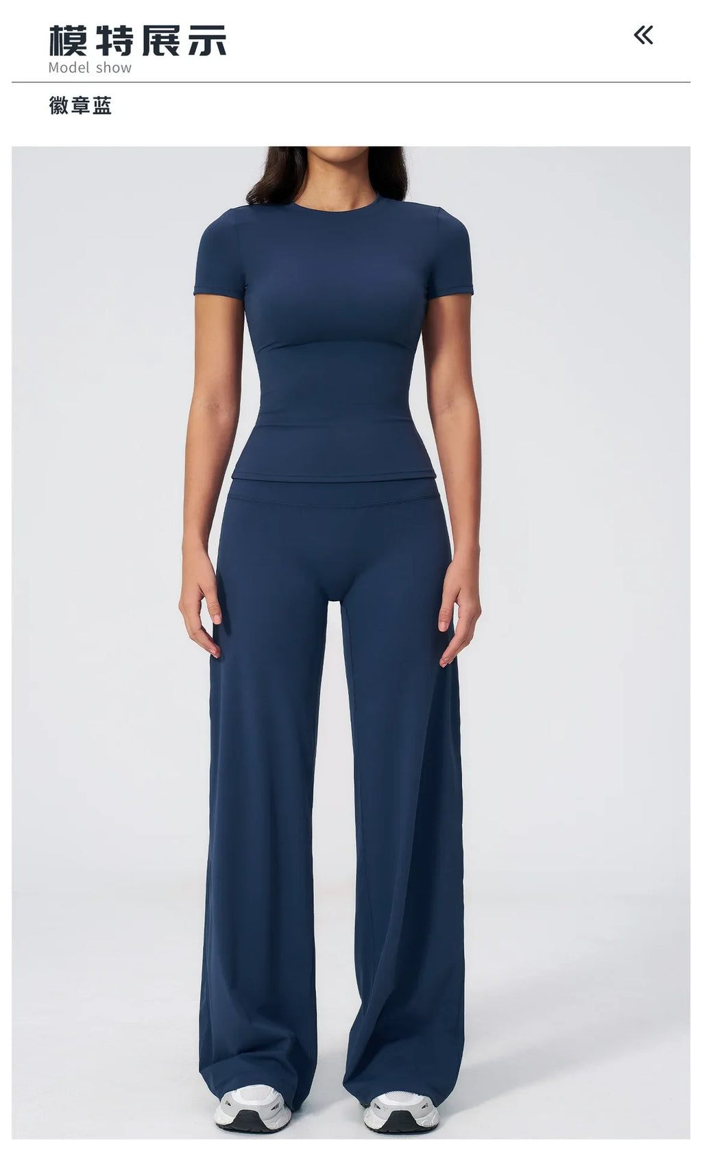 Yoga Set 2 Pieces Women's Tracksuit Short Sleeve O Neck Slim Sports T Shirts High Waist Flare Leggings Gym Running Fitness Suit