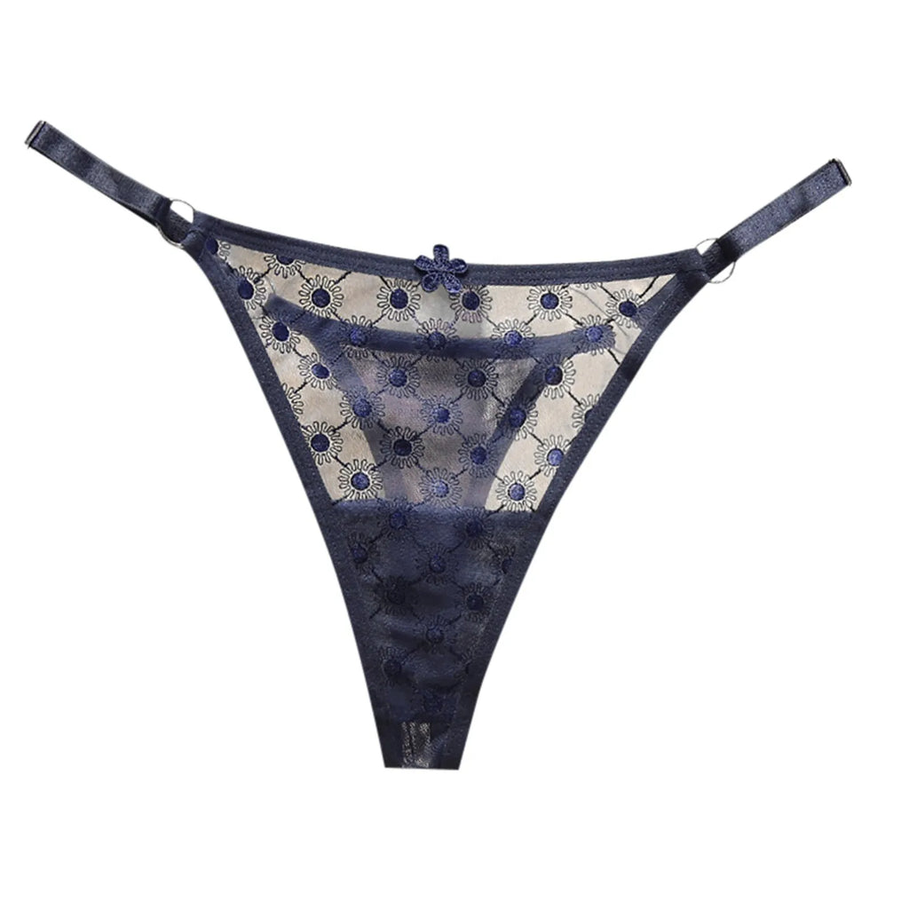 2026 Sweet And Sexy Thongs Breathable Thin Briefs For Woman Floral Patterned Thong Oversized Underwear трусы женские 부부생활 속옷