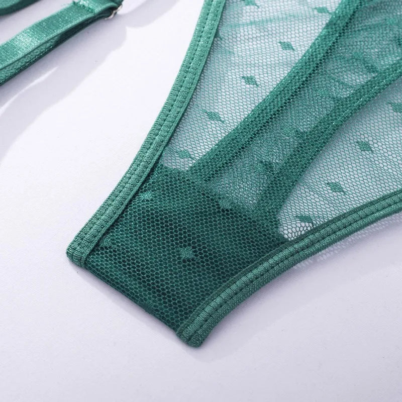 Toucheart Lace Sexy Skinny Babydoll Bodysuit Embroidery Erotic Private Adult Suit Solid Color Patchwork High Waisted Sexy Set