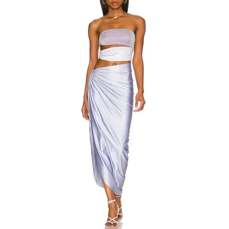 Hollowen One Piece Swimsuit with cover up Sexy Swimwear Women Off Shoulder Swim Suits Patchwork Bathsuit Belt Bodysuit Beachwear