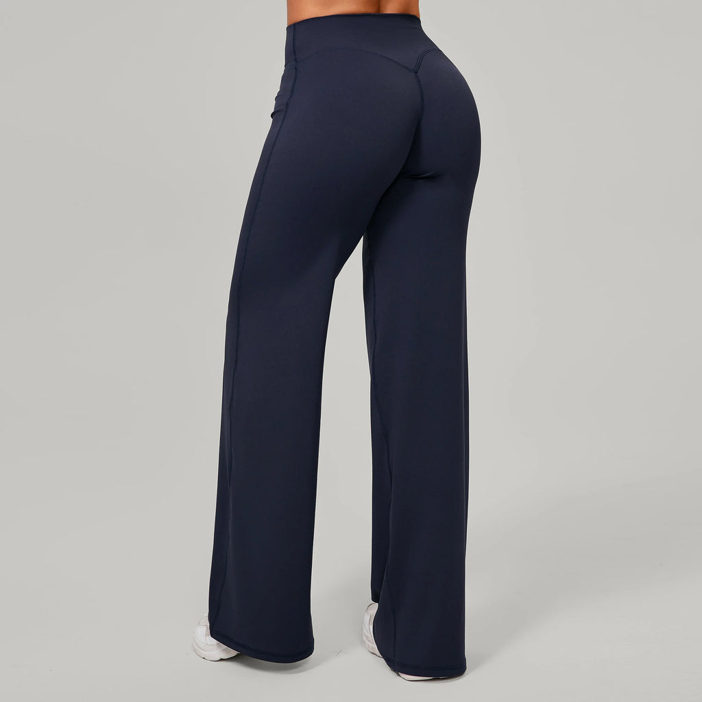 Women Straight Yoga Leg Bottoms Soft Stretchy Fabric Women's Yoga Pants GYM Sweat-Wicking Properties Running Sport Trousers