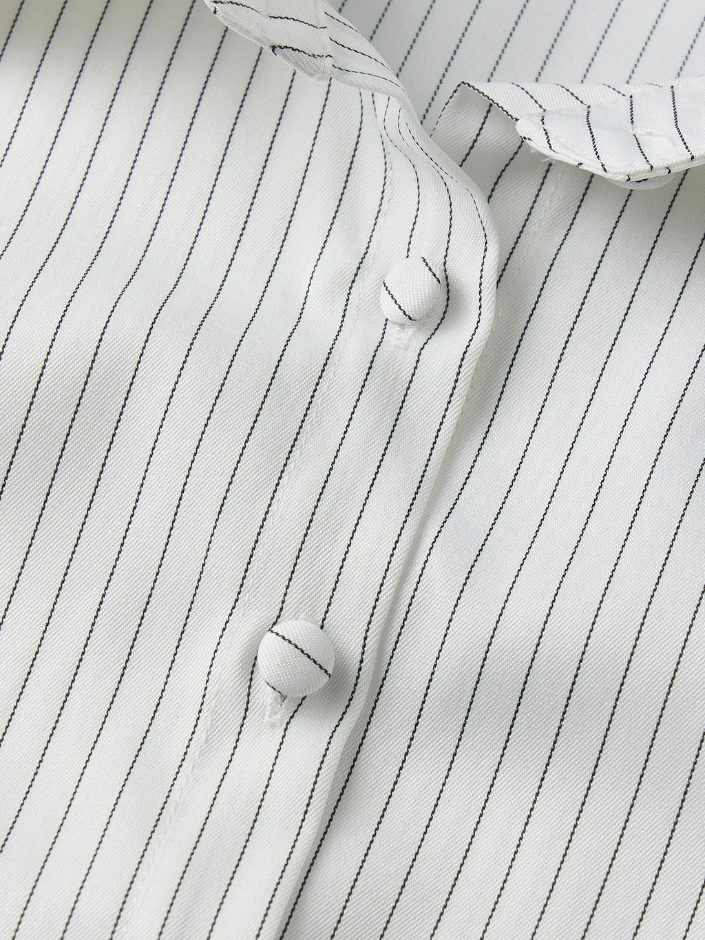 Women Button Down Slim Fit Striped Shirt Fashionable Summer Short Sleeve Turn Down Collar Tops for Casual Daily Wear