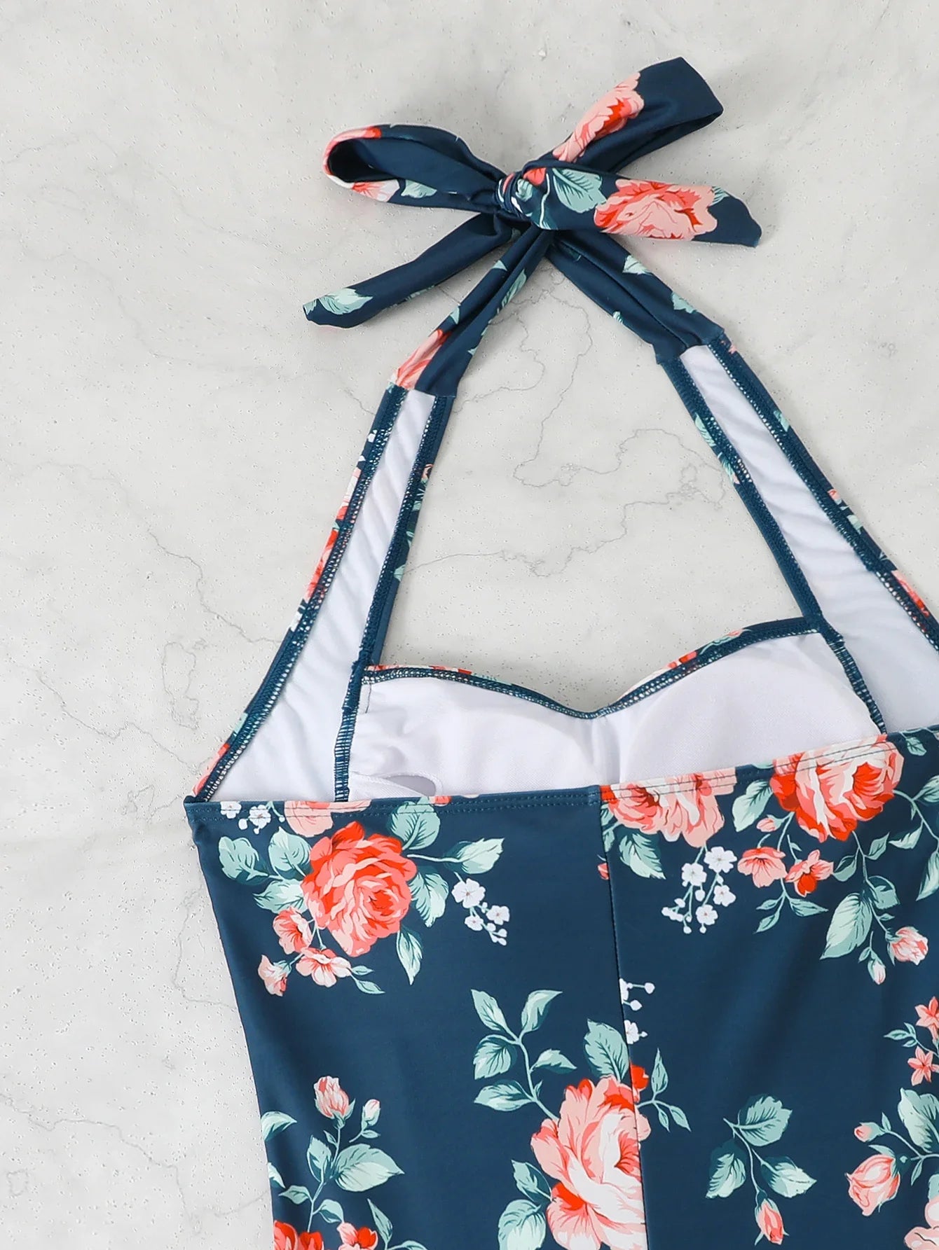 2026 Halter Swimsuit One Piece Printed Swimwear Women Sexy Vintage Bathers Bathing Swimming Swim Suit Female Beachwear