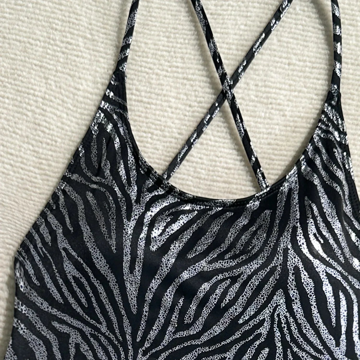 Printed Extreme Mini Micro Thong Women Swimwear One Piece Swimsuit Female Cross Back High Cut Monokini Bather Bathing Suit Swim
