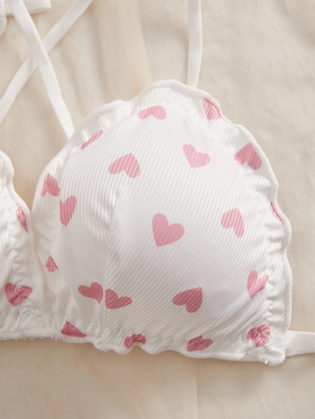 3Pcs/Set Wireless Women's Underwear Set Crisscross Back Unlined Bralette Light & Thin Japan style Lingerie Set XS-L