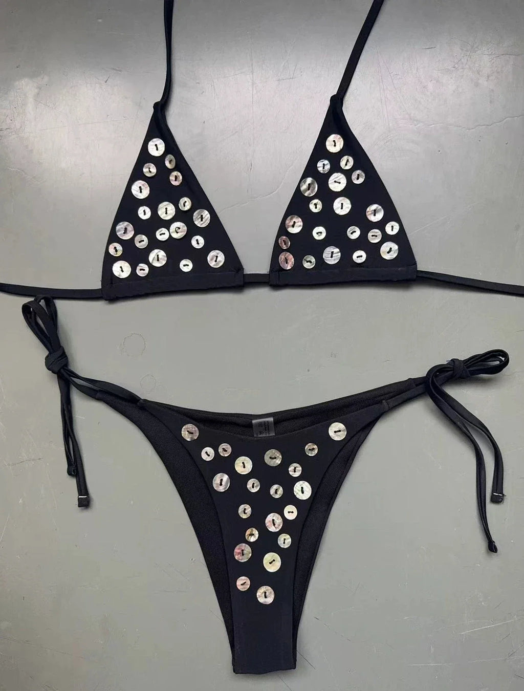 DEKA 2026 New All Season Backless Bikinis Sexy Lace Up Button Bikinis for Women Split Swimsuit Beach Brazil Bikini 2 Piece Set