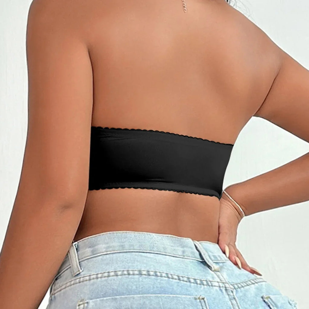 Strapless Women Lingerie Front Buckle Anti Slip Gathering Invisible Strapless Back Lingerie Wrap Bra Lingerie MR2710
