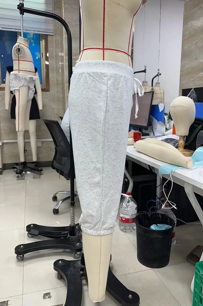 Low Rise Drawstring Yoga Wide Leg Pajama Pants Women Summer Capri Pants Casual Workout Sweatpants Knee Length Lounge Pants