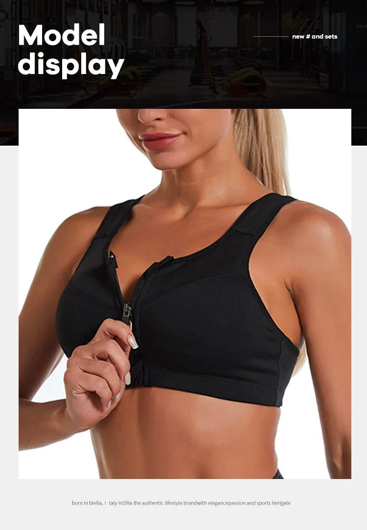 CZGUKE Yoga Fitness Bra Shock-absorbing Sports Bra Breathable and Quick Drying Training Running WOMEN'S Underwear