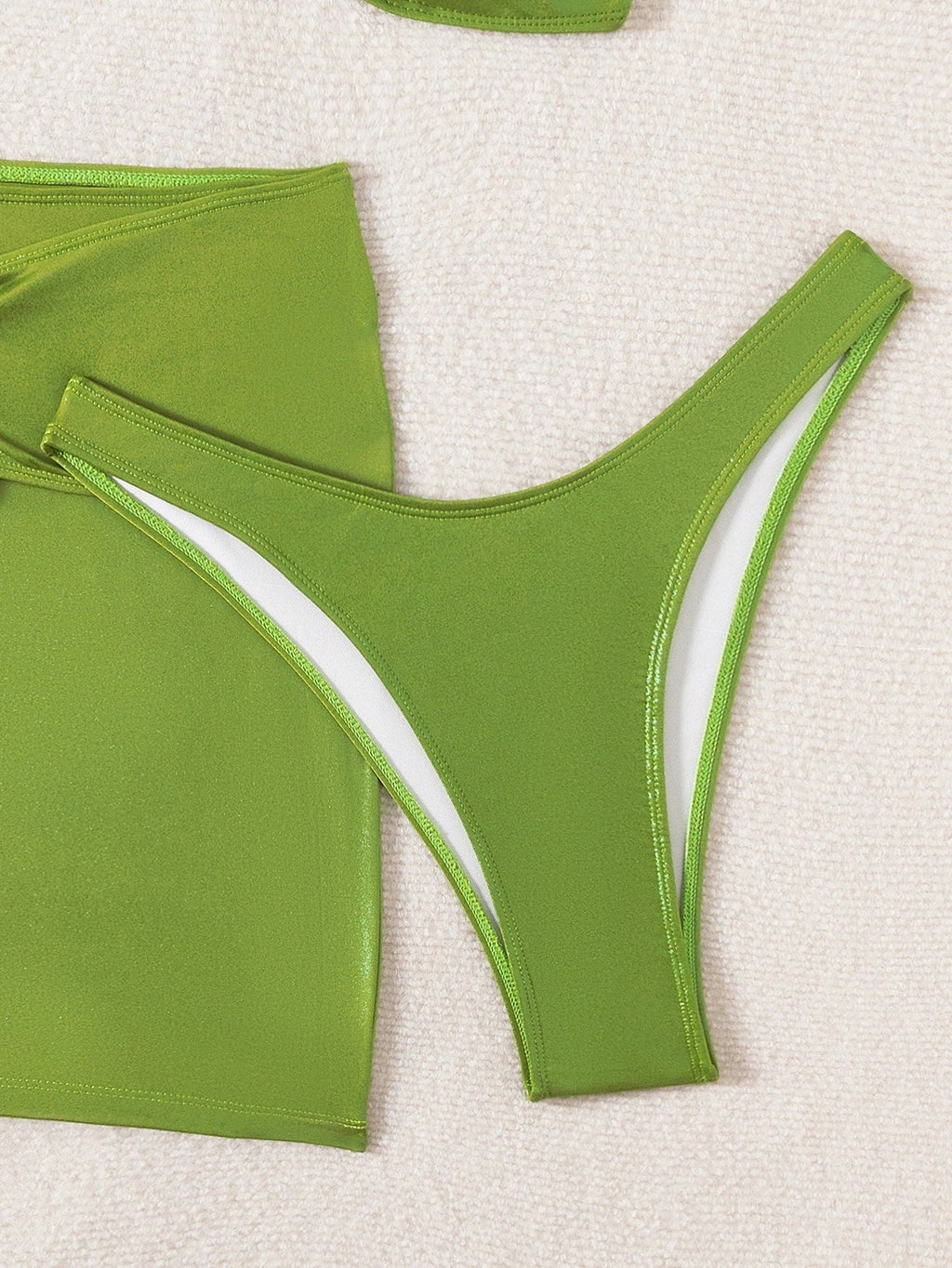 DEKA Green Micro Bikini Set Women Swimsuit Female Swimwear with Skirt Brazilian Bikinis Halter Beachwear Bathing Suit Biquini