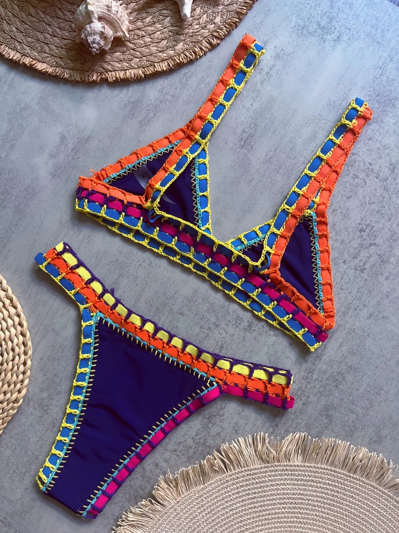 2026 Sexy Bikinis Summer Women Swimsuit Hand Crocheted Bikini Set Swimwear Beach Bathing Suit Biquini Female Monokini