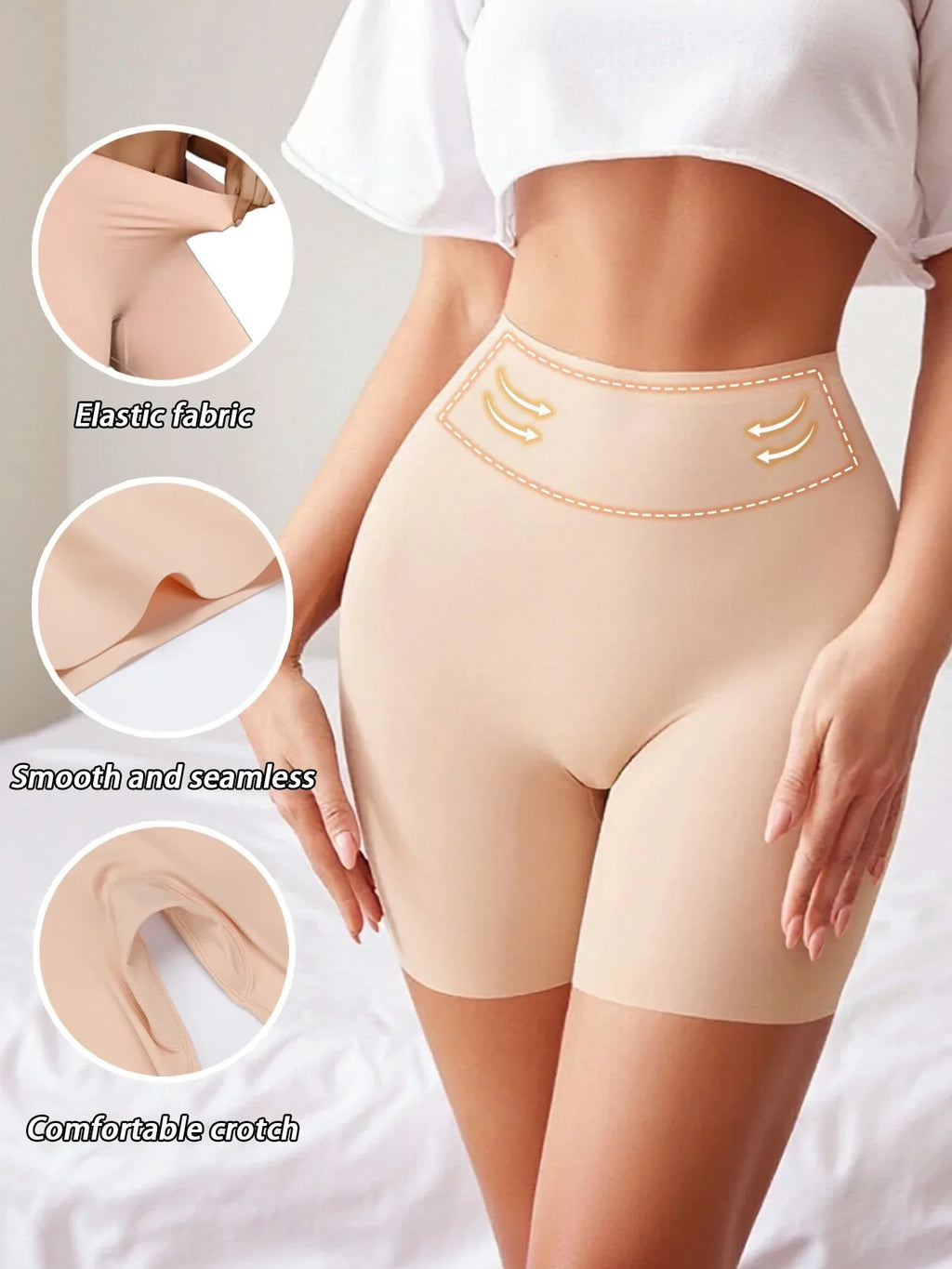 5pcs Ladies High Waist Leggings - Hips/Abdomen Shaping, High-Pressure Transparent. Soft, Comfortable & Tummy Control for Daily