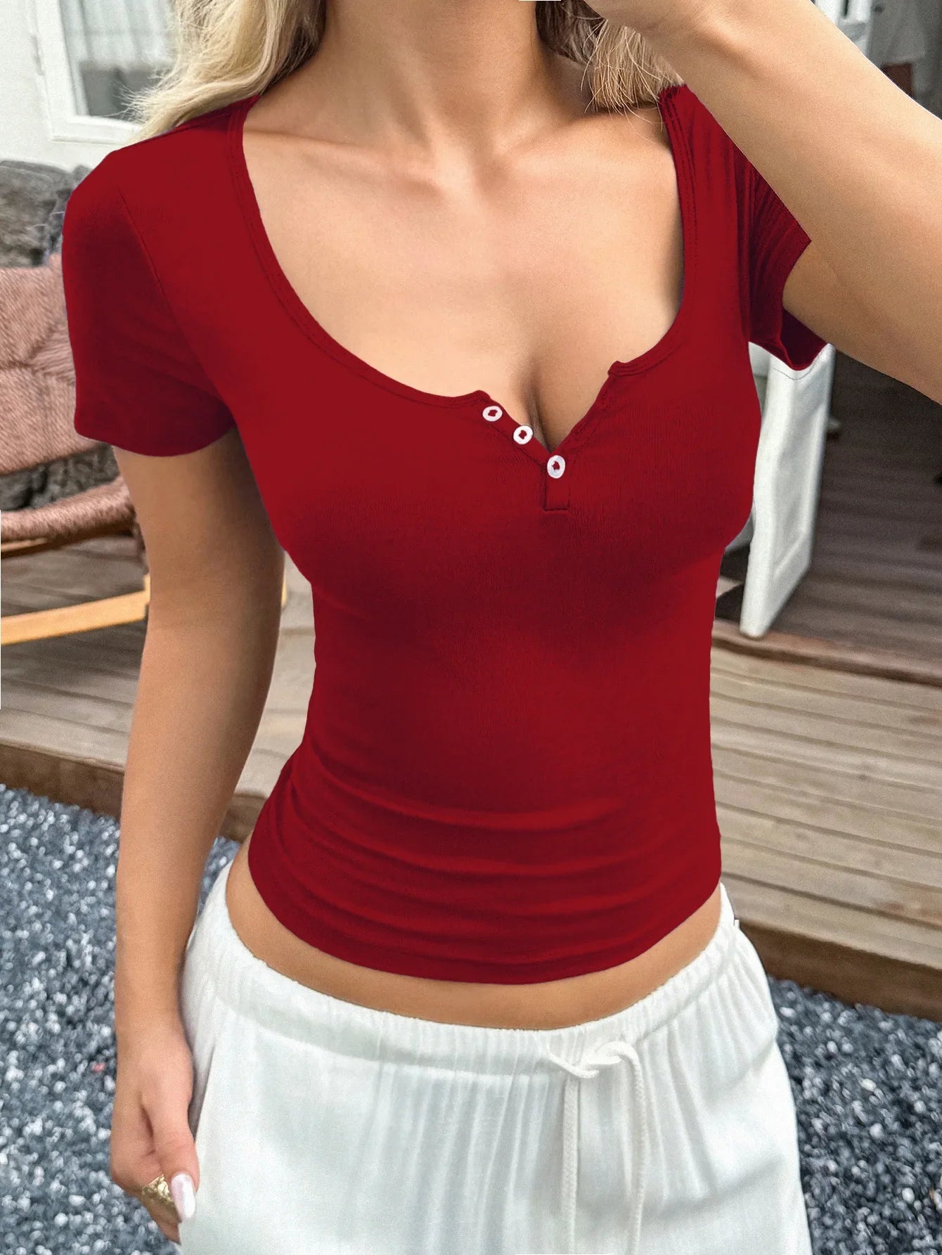 2026 Women's New Y2K Hot Girls Sexy Vest Short Sleeve T-Shirt Tops